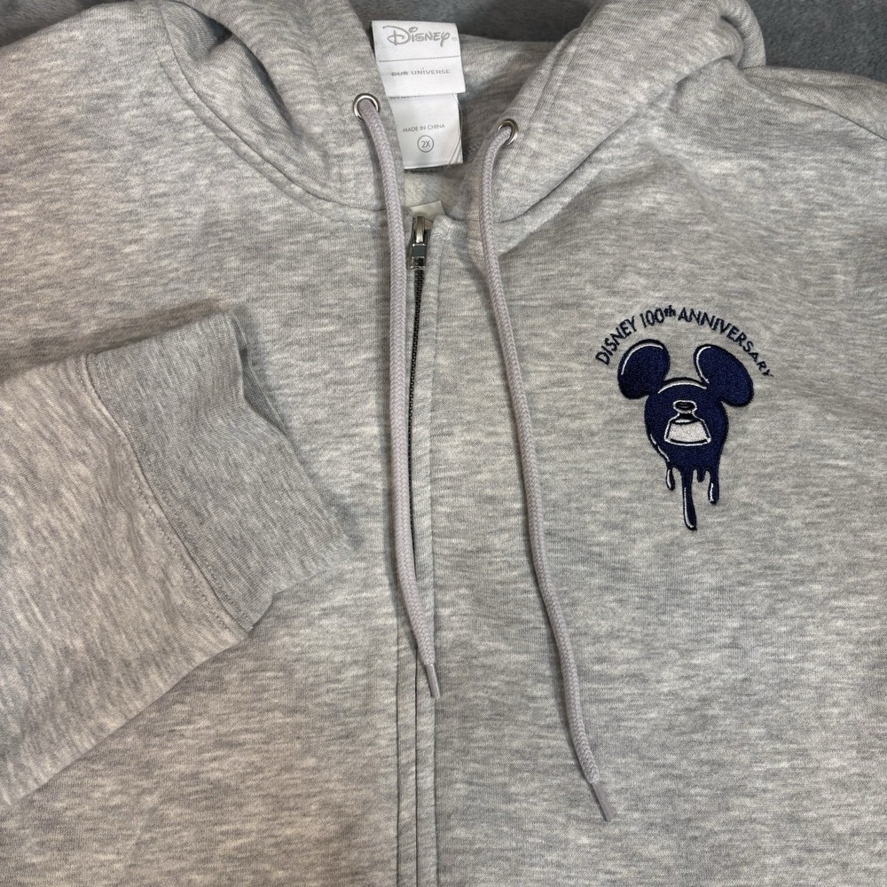 NWT Disney Our Universe 100 Years Of Wonder Mickey Mouse Hooded‎ Jacket Size XXL
